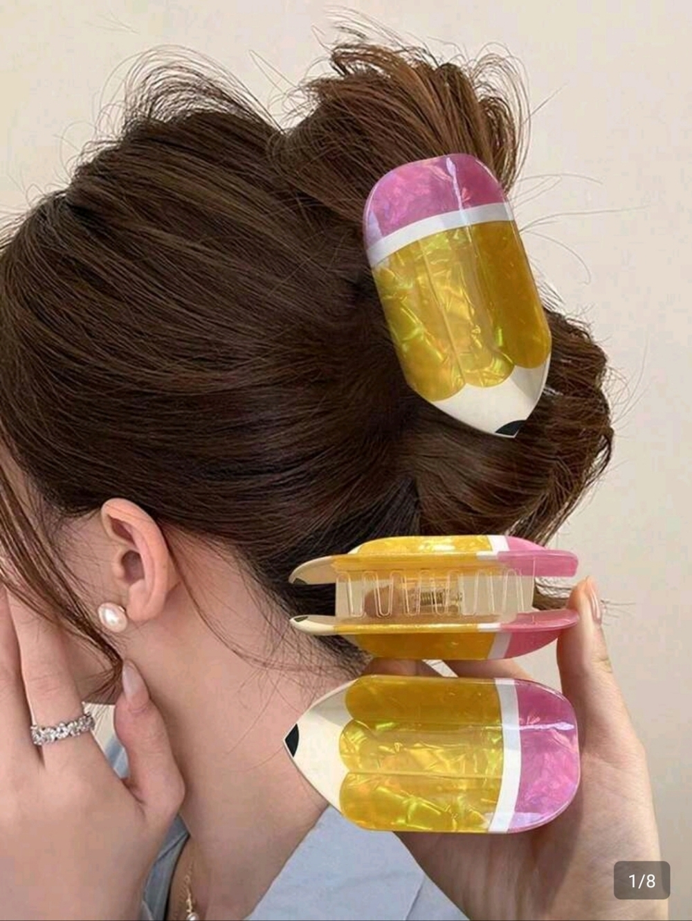 Large Pencil Hair Clip
